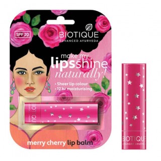 Biotique Advanced Ayurveda Merry Cherry Lip Balm, 4 gm